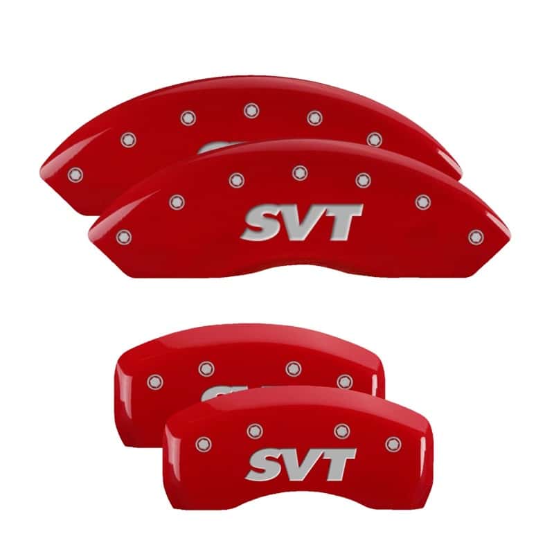MGP — MGP 4 Caliper Covers Engraved Front & Rear SVT Red finish silver ch
Caliper Covers - view 1