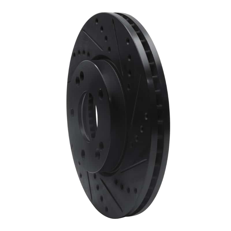 R1 Concepts — R1 07-10 Kia Rondo (Canada) Front Right Drilled & Slotted Black Brake Rotor
R1 Brake Rotor Drill - view 2