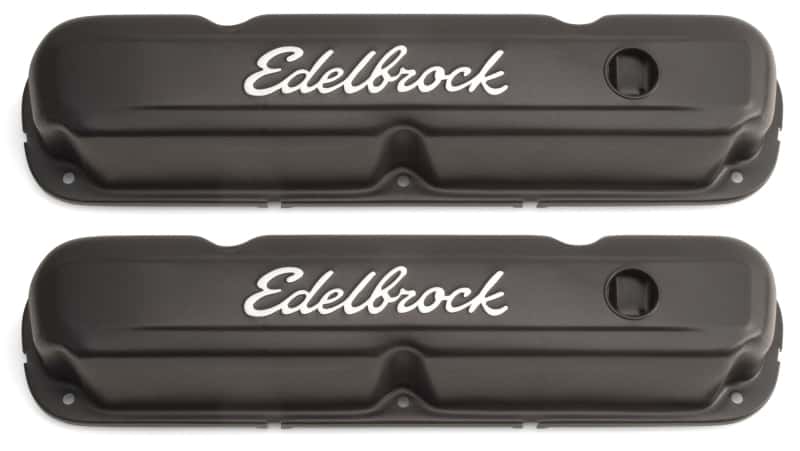 Edelbrock — Edelbrock Valve Cover Signature Series Chrysler 1965-1991 318-340-360 CI V8 Black
CHROME/PRO-FLO - view 1