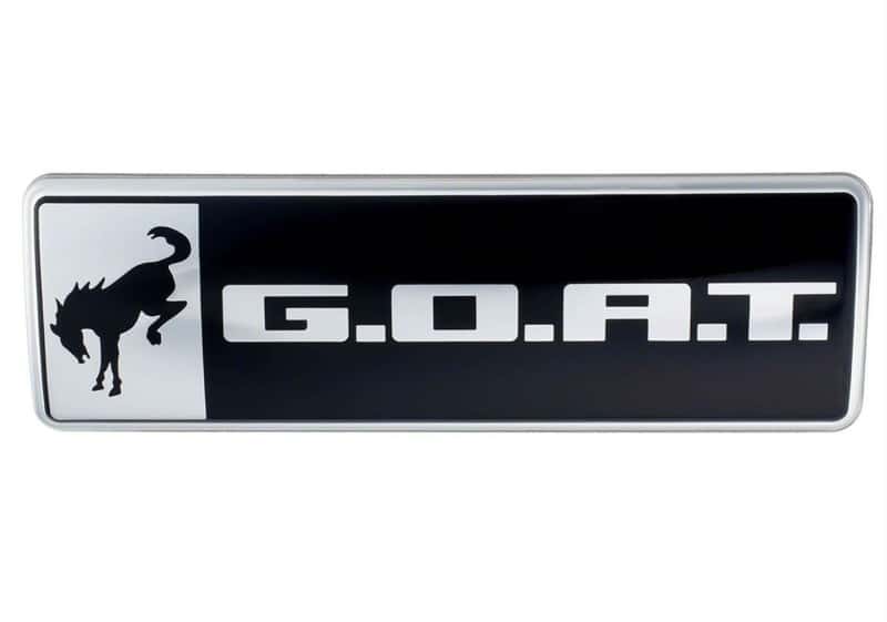 Ford Racing — Ford Racing Bronco/Bronco Sport G.O.A.T. Badge - Black/Chrome
Grl/FndVnt/BdyKt - view 6