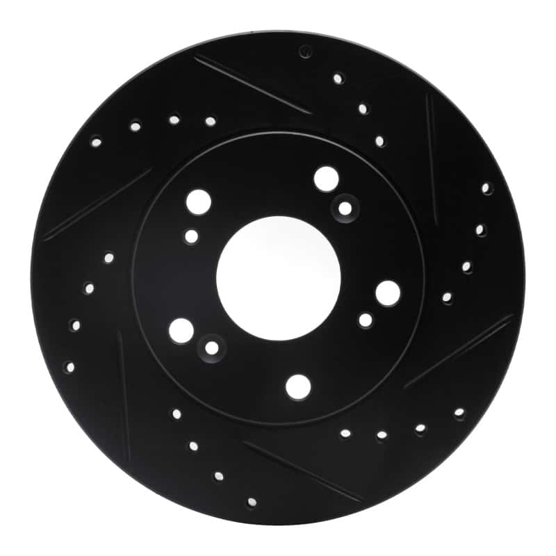 R1 Concepts — R1 02-15 Acura RSX Front Right Drilled & Slotted Black Brake Rotor
R1 Brake Rotor Drill - view 1