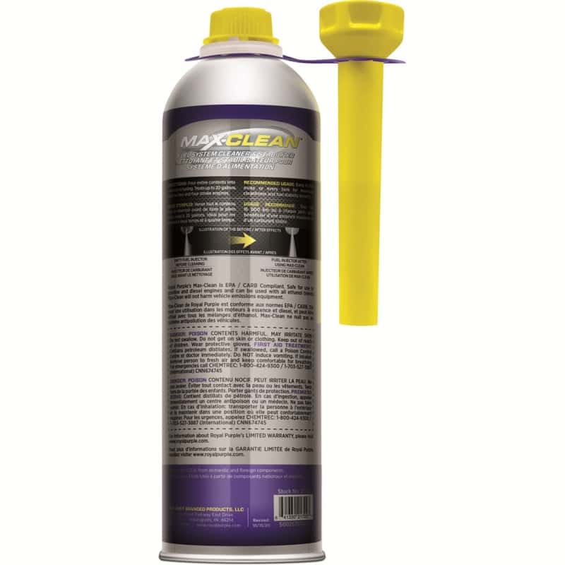 Royal Purple — Royal Purple Max-Clean Fuel System Cleaner & Stabilizer (Canada) - 20oz
Fuel System Cleaner - view 3