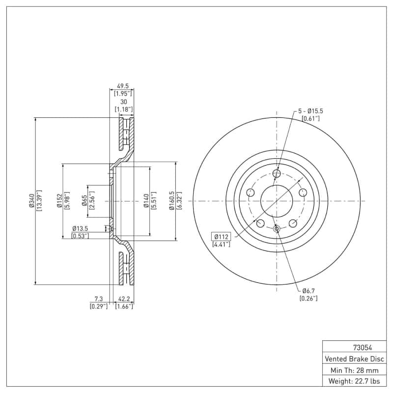 DFC — DFC 08-11 Audi TTS Quattro Front GeoSPEC Coated Rotor
DFC Brake Rotor - view 6