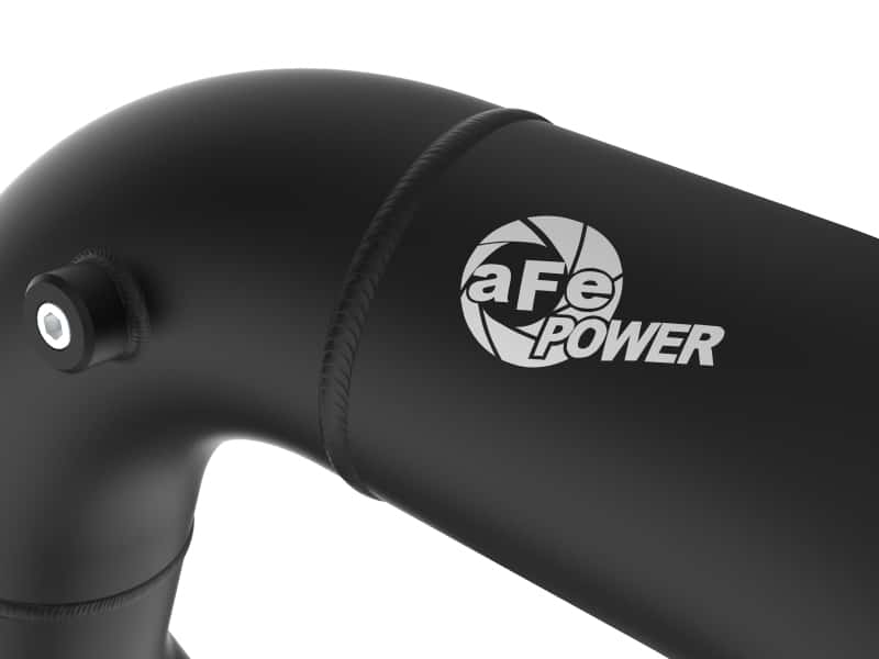 aFe — aFe 08-10 Ford Trucks V8-6.4L (td) BladeRunner 3 IN Aluminum Hot Charge Pipe - Black
Hot Charge Pipe - view 3