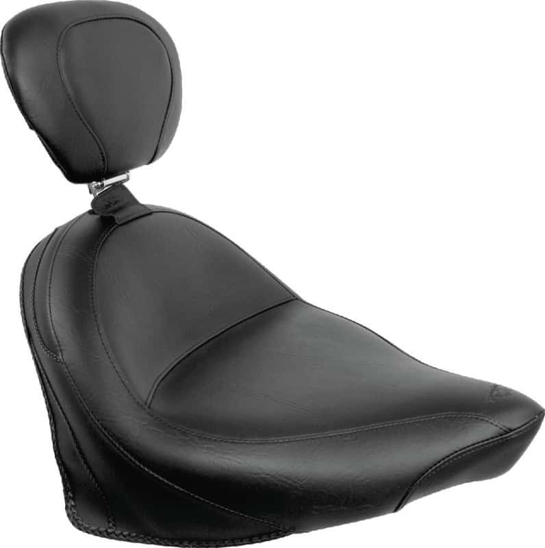 Mustang Motorcycle — Mustang 07-15 Honda VT750C2 Spirit,10-20 Phantom Wide Touring 2PC Seat - Black - view 2