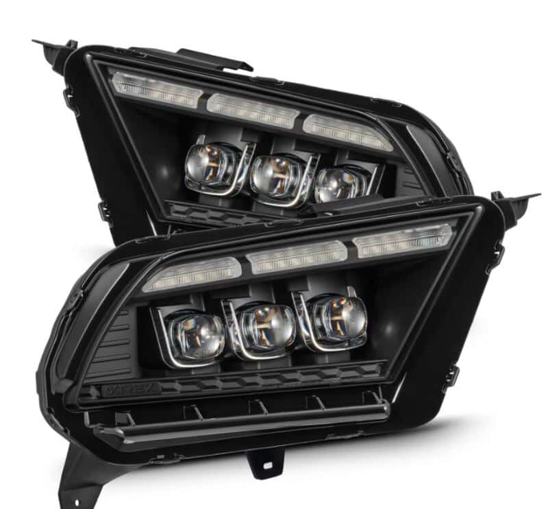 AlphaRex — AlphaRex 10-12 Ford Mustang NOVA-Series LED Projector Headlights Blk w/Activ Light & Seq.Sig /SB DRL
Projector Headlights - view 1