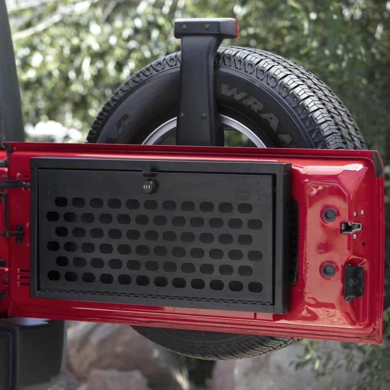 Tuffy Products — Tuffy Jeep Wrangler Molle Tailgate Lockbox W/ Combo Lock
Tailgate Lockbox - view 1