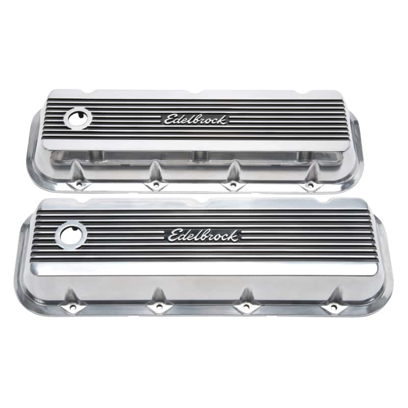 Edelbrock — Edelbrock Valve Cover Elite II Chevrolet 1965 and Later 396-502 Big Block V8 Polished
ELITE - view 2