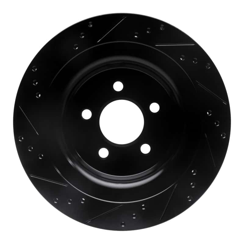R1 Concepts — R1 15-23 Ford Mustang Rear Right Drilled & Slotted Black Brake Rotor
R1 Brake Rotor Drill - view 5