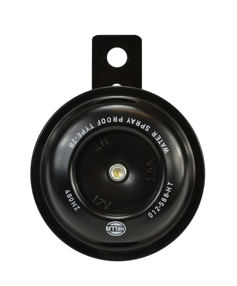 Hella — Hella Horn Bl Blk Disc Ht Mcycle 12V Univ - view 4