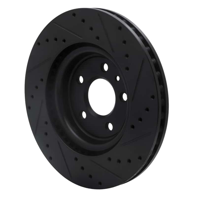R1 Concepts — R1 09-10 Ford Taurus SHO Front Left Drilled & Slotted Black Brake Rotor
R1 Brake Rotor Drill - view 4