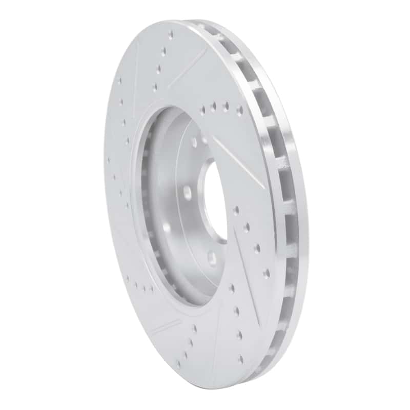 R1 Concepts — R1 96-11 Chrysler Crossfire Front Right Drilled & Slotted Silver Brake Rotor
R1 Brake Rotor Drill - view 4