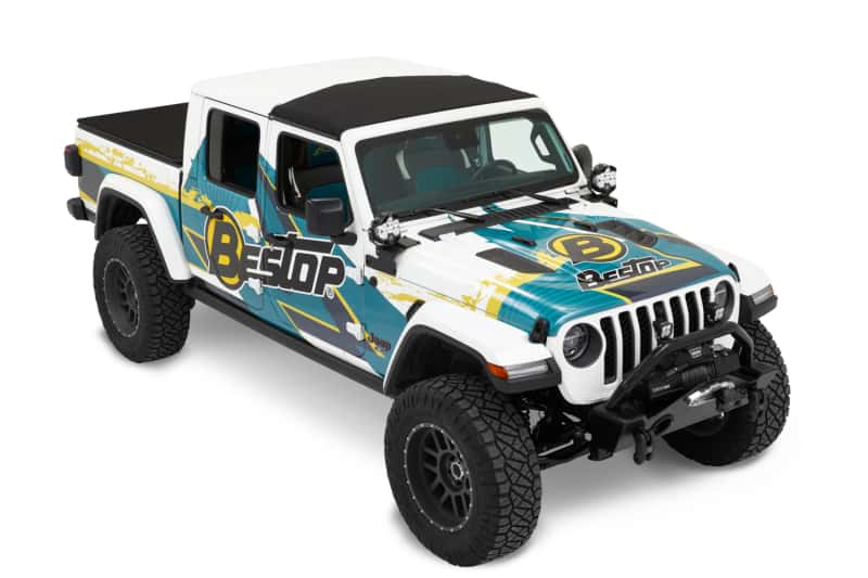 Bestop — Bestop 20-26 Jeep Gladiator / 18-26 Wrangler JL Sunrider For Hardtop (Premium Black Twill)
Sunrider - view 7