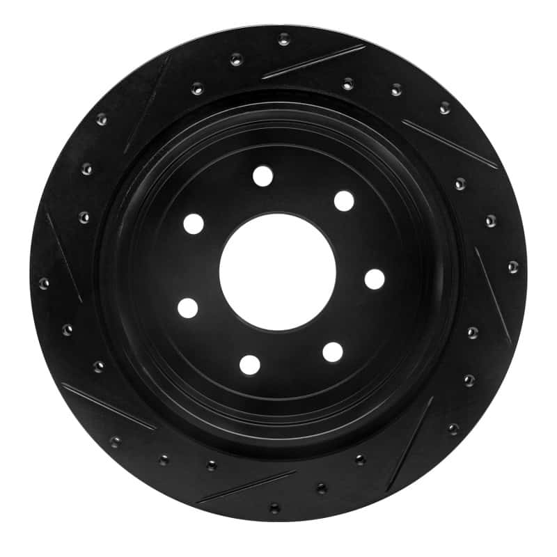 R1 Concepts — R1 04-11 Ford F-150 4WD Rear Right Drilled & Slotted Black Brake Rotor
R1 Brake Rotor Drill - view 5
