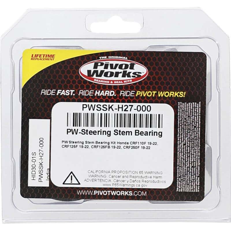 Pivot Works — Pivot Works 19-23 Honda CRF110F Steering Stem Bearing Kit - view 4