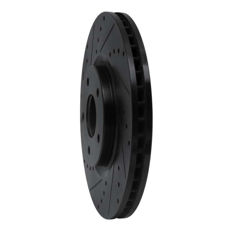 R1 Concepts — R1 07-17 Nissan Juke Front Left Drilled & Slotted Black Brake Rotor
R1 Brake Rotor Drill - view 2