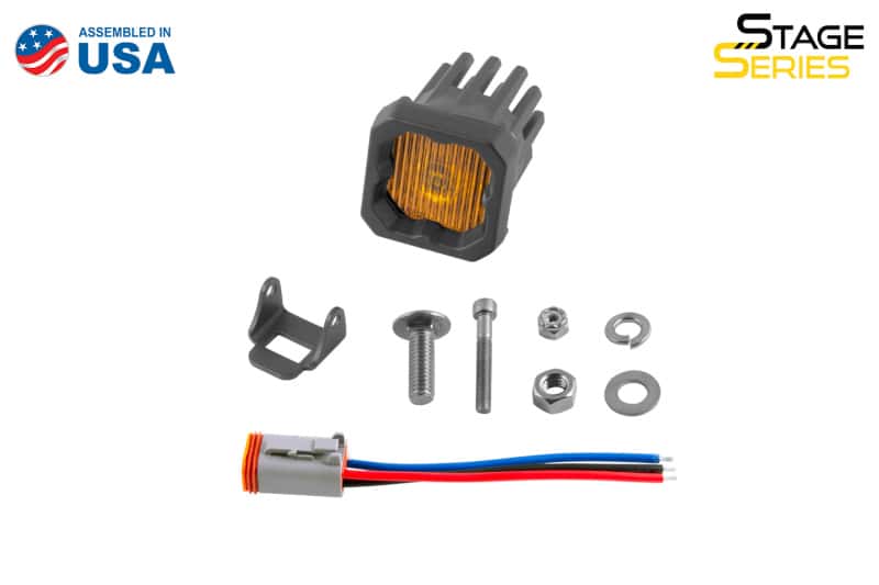 Diode Dynamics — Diode Dynamics Stage Series C1 LED Pod - Yellow SAE Fog Standard ABL Each - view 4