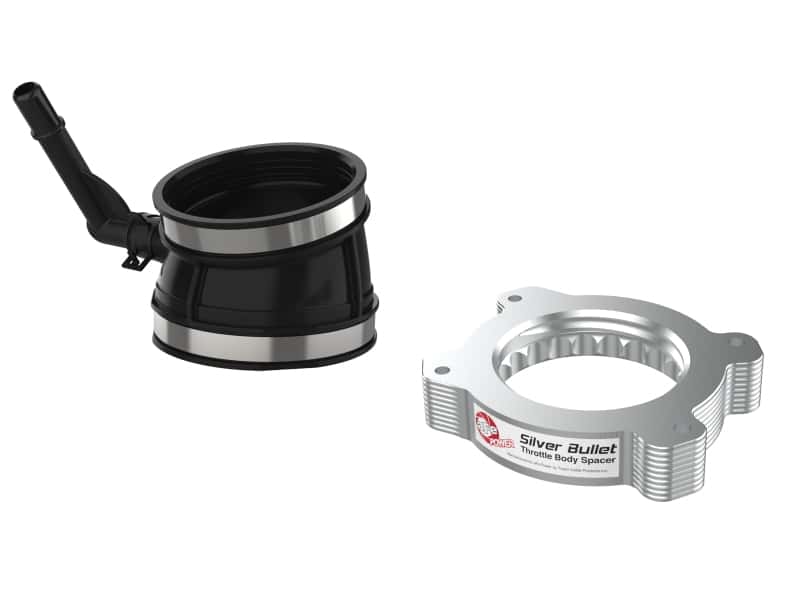 aFe — aFe 2020 Vette C8 Silver Bullet Aluminum Throttle Body Spacer Works w/ Factory Intake Only - Silver
Throttle Body Spacer - view 5