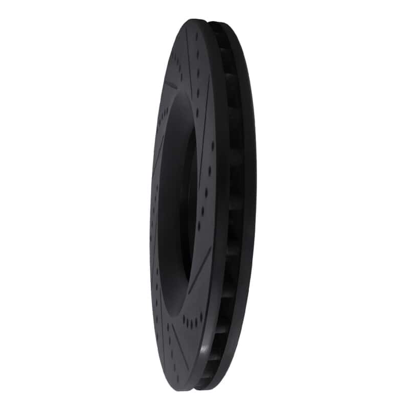 R1 Concepts — R1 05-11 Audi A6 Quattro Front Left Drilled & Slotted Black Brake Rotor
R1 Brake Rotor Drill - view 4
