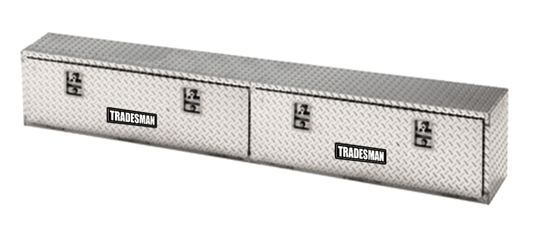 Tradesman — Tradesman Aluminum Top Mount L-Wing Box (72in.) - Brite - view 1