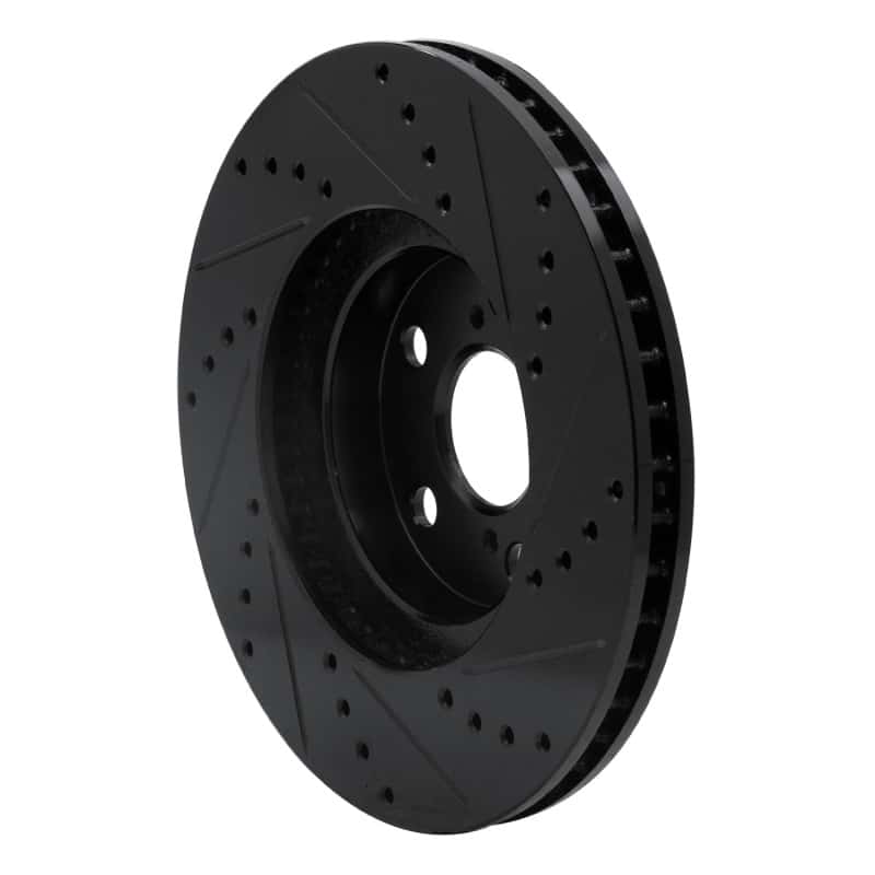 R1 Concepts — R1 00-10 Pontiac Vibe Front Left Drilled & Slotted Black Brake Rotor
R1 Brake Rotor Drill - view 4