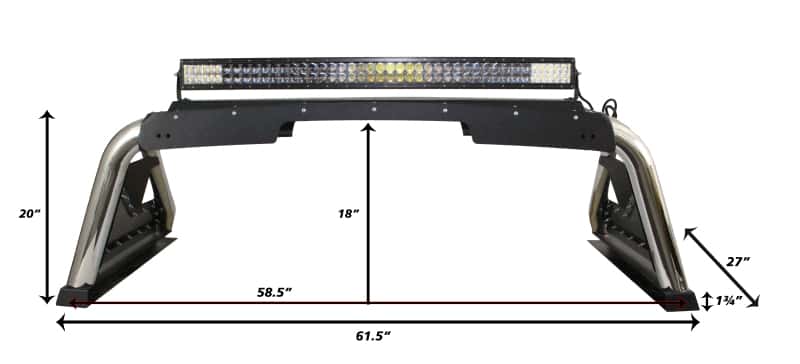 Go Rhino — Go Rhino 15-20 Chevrolet Colorado Sport Bar 2.0 (Mid Size) - Tex Blk
Sport Bar 2.0 - view 8