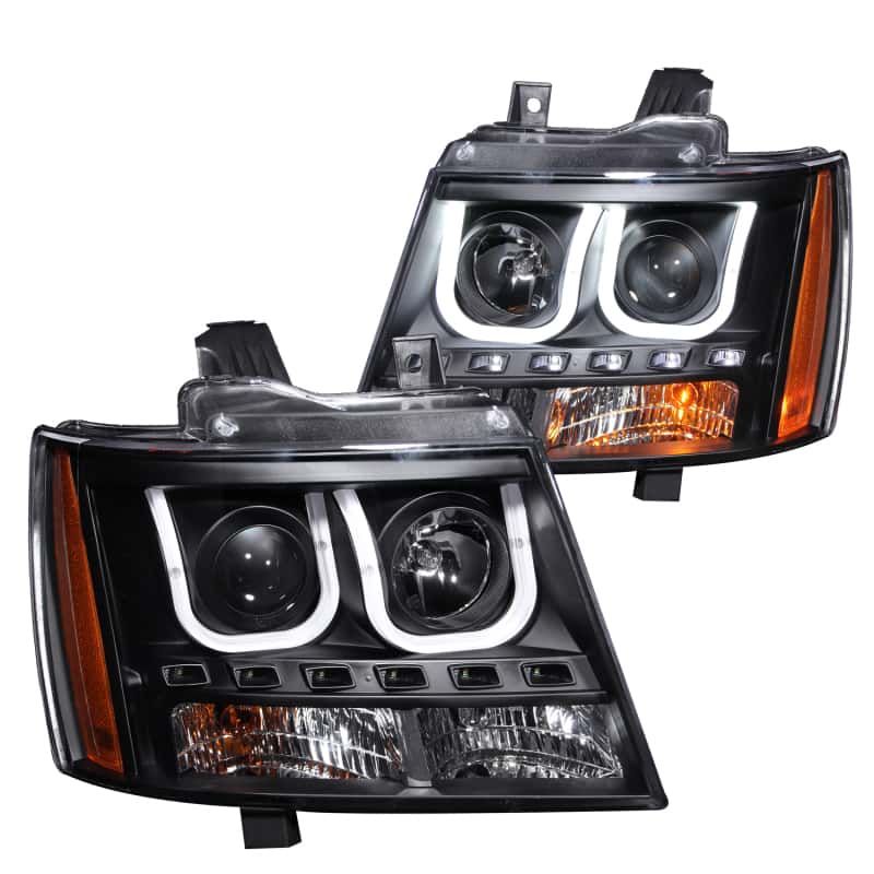 ANZO — ANZO 2007-2013 Chevrolet Avalanche Projector Headlights w/ U-Bar Black
Head Light Set
HdLtSet - view 2