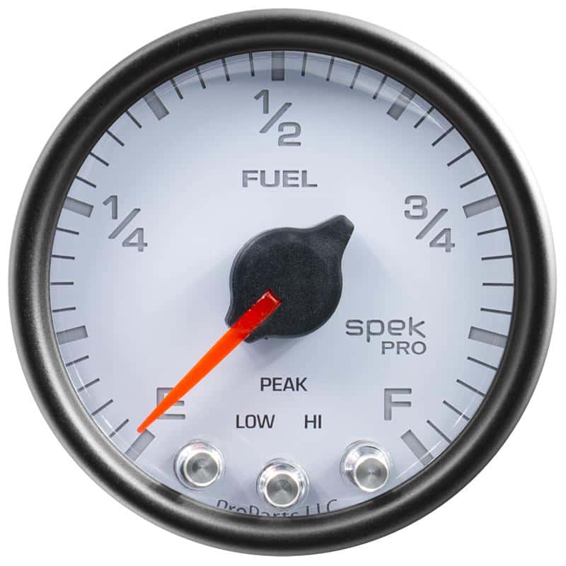 AutoMeter — Autometer Spek-Pro Gauge Fuel Level 2 1/16in 0-270 Programmable Wht/Blk
GA 2" FUEL WCB SPEK - view 2