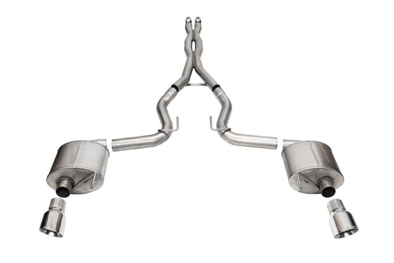 CORSA Performance — Corsa 24+ Ford MustangGT Sport Cat-Back Exhaust System 3.0in Dual Rear Exit w/4.5in Pro Series Tips
Exhaust - view 1
