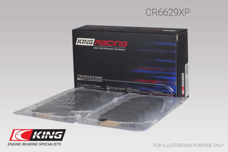 King Engine Bearings — King Engine Bearings Mitsubishi 6G72 (Size 0.26) Connecting Rod Bearing Set - view 1