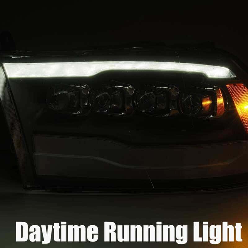 AlphaRex — AlphaRex 09-18 Dodge Ram 1500HD NOVA LED Projector Headlights Plank Style Design Chrome w/DRL
Projector Headlights - view 6