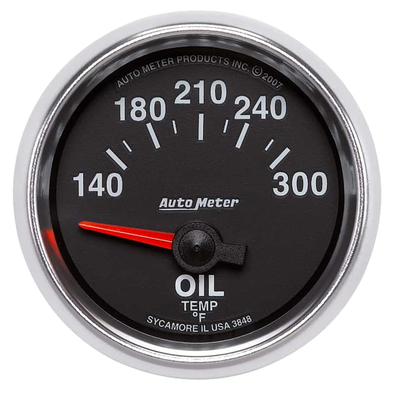 AutoMeter — Autometer GS 52mm 140-300 Deg F Short Sweep Electronic Oil Temperature Gauge
2-1/16" OIL TEMP, 14 - view 1