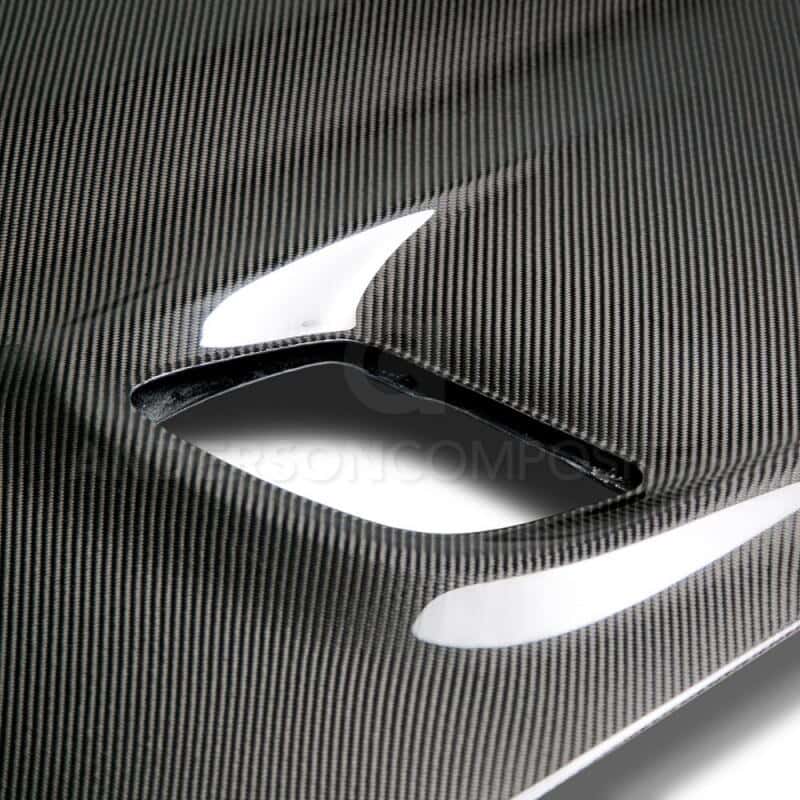 Anderson Composites — Anderson Composites 15-16 Dodge Challenger Hellcat Carbon Fiber Hood - view 4