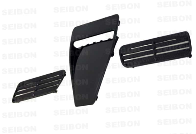 Seibon — Seibon 08-09 Mitsubishi Evo X Carbon Fiber Hood Scoop - Only Fits OEM Hoods (Not Seibon Hoods) - view 3