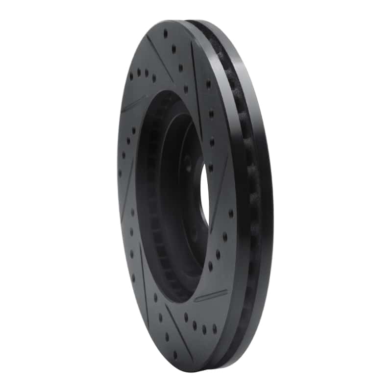 R1 Concepts — R1 03-09 Chrysler PT Cruiser Front Left Drilled & Slotted Black Brake Rotor
R1 Brake Rotor Drill - view 4