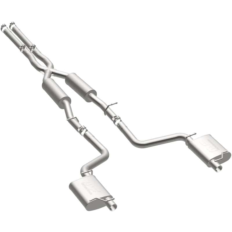 Magnaflow — MagnaFlow Cat-Back SS 2.5in Dual Split Rear Exit (OEM Tips) 15-16 Dodge/Chrysler Charger/300 5.7L V8
Cat-Back - view 30