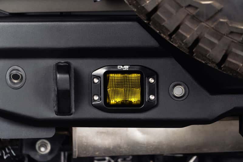 DV8 Offroad — DV8 3-Inch Elite Series LED Amber Flush Mount Pod Light - view 2