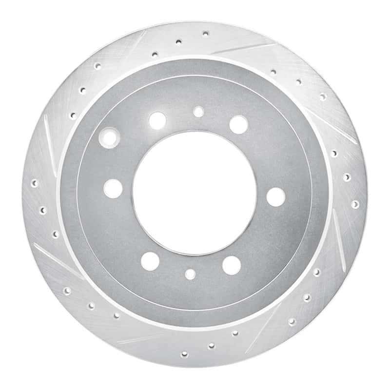 R1 Concepts — R1 93-97 Lexus LX450 Rear Left Drilled & Slotted Silver Brake Rotor
R1 Brake Rotor Drill - view 1