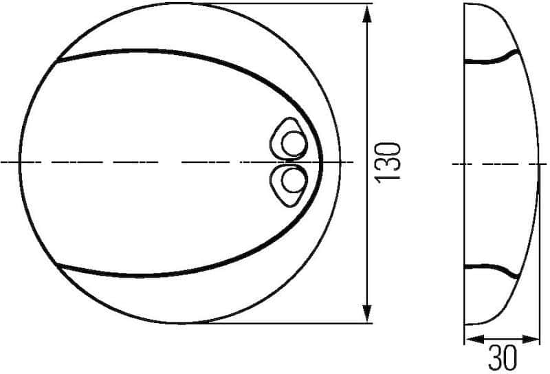 Hella — Hella Interior Lamp Euroled130T White 2Ja
Universal Lighting M - view 4