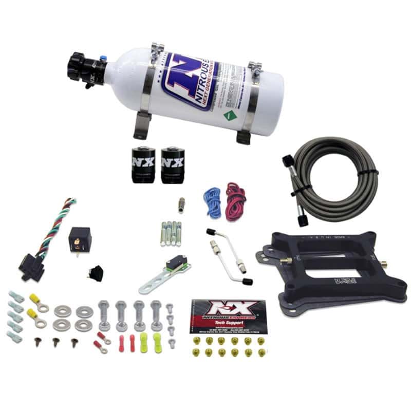 Nitrous Express — Nitrous Express 4150 4-BBL/Alcohol Nitrous Kit (50-300HP) w/5lb Bottle
Injection System Kit
N2OSys - view 1