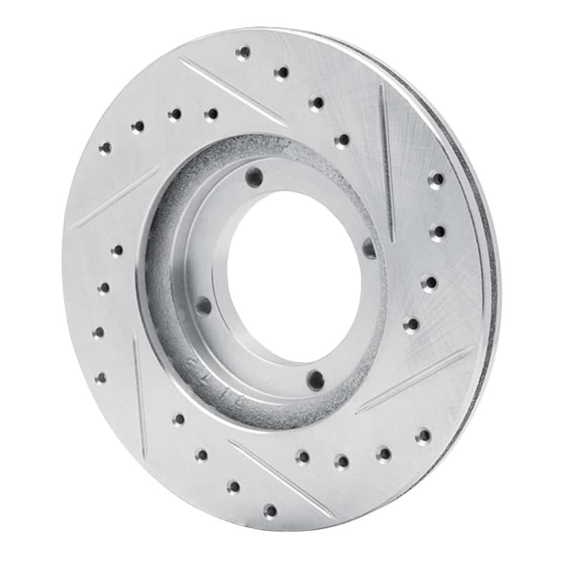 R1 Concepts — R1 87-99 Hyundai Accent Front Left Drilled & Slotted Silver Brake Rotor
R1 Brake Rotor Drill - view 4