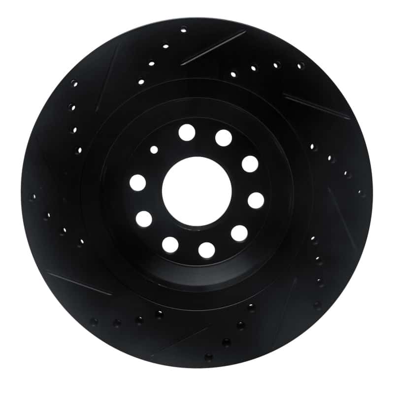 DFC — DFC 06-25 Audi S3 (USA/Canada) Rear Right Drilled & Slotted Black Brake Rotor - view 5