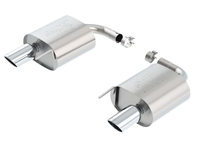 Borla — Borla 15-16 Ford Mustang 2.3L AT/MT Rear Section ATAK Exhaust
Axle-Back System - view 1