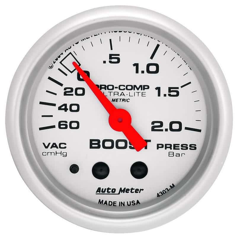 AutoMeter — Autometer Ultra-Lite 52mm 60cm/HG-2.0Bar Mechanical Vacuum/Boost Gauge
2" BOOST-VAC, 60 Cm - view 3