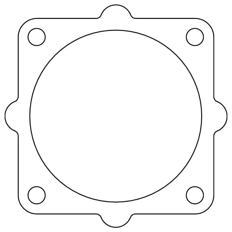 Cometic Gasket — Cometic Nissan QR25DE .018in AFM Throttle Body Gasket,2001-2006
Throttle Body Gasket - view 1