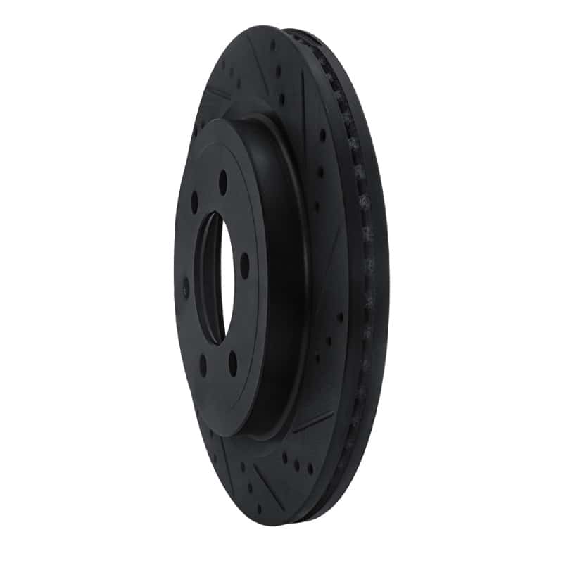 R1 Concepts — R1 18-21 Ford F-150 RWD Rear Right Drilled & Slotted Black Brake Rotor
R1 Brake Rotor Drill - view 2