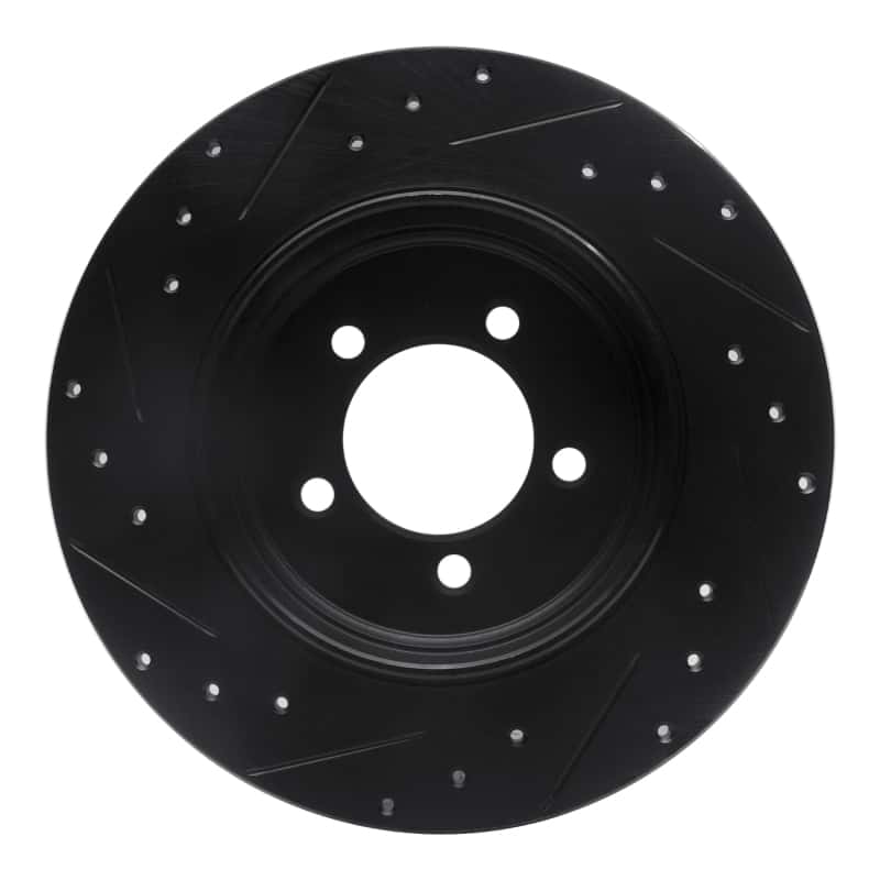 R1 Concepts — R1 03-05 Lincoln AVIATOR Rear Right Drilled & Slotted Black Brake Rotor
R1 Brake Rotor Drill - view 5