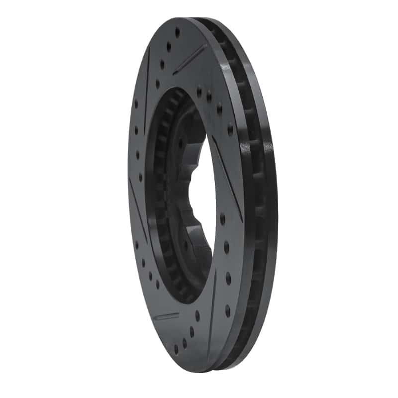 R1 Concepts — R1 90-97 Acura CL Front Right Drilled & Slotted Black Brake Rotor
R1 Brake Rotor Drill - view 4