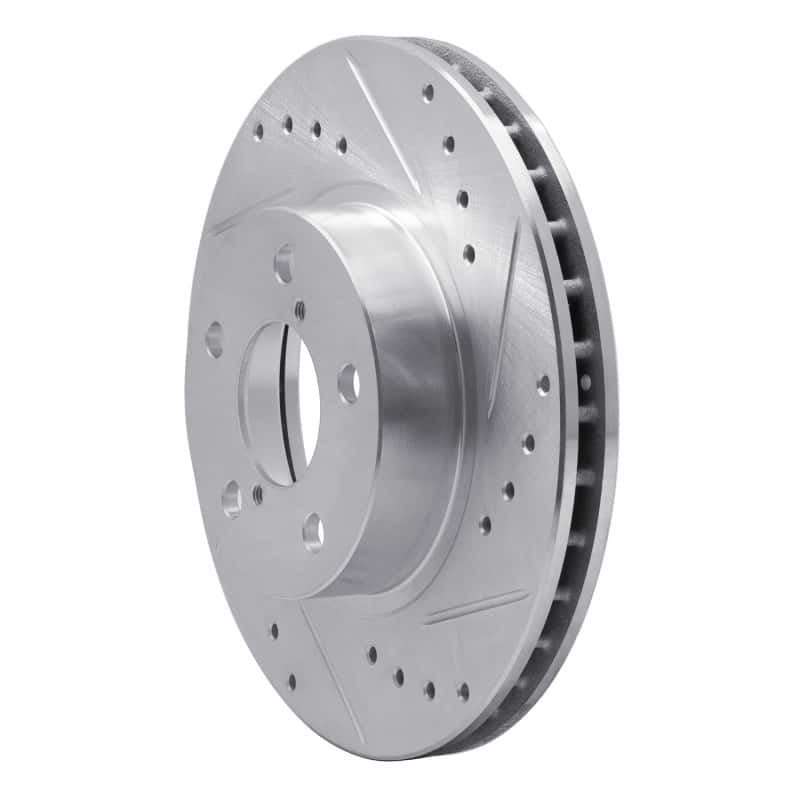 R1 Concepts — R1 90-01 Subaru Legacy Front Right Drilled & Slotted Silver Brake Rotor
R1 Brake Rotor Drill - view 2