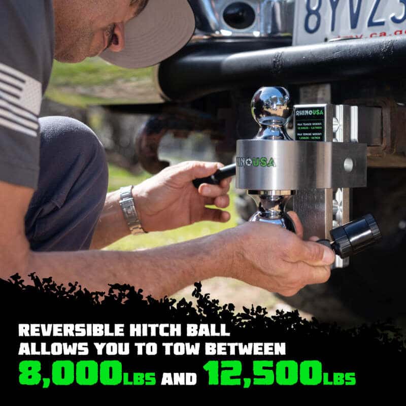 Rhino USA — Rhino USA 6In Heavy Duty Drop Hitch - 2In (Black)
Ball Mount - view 4